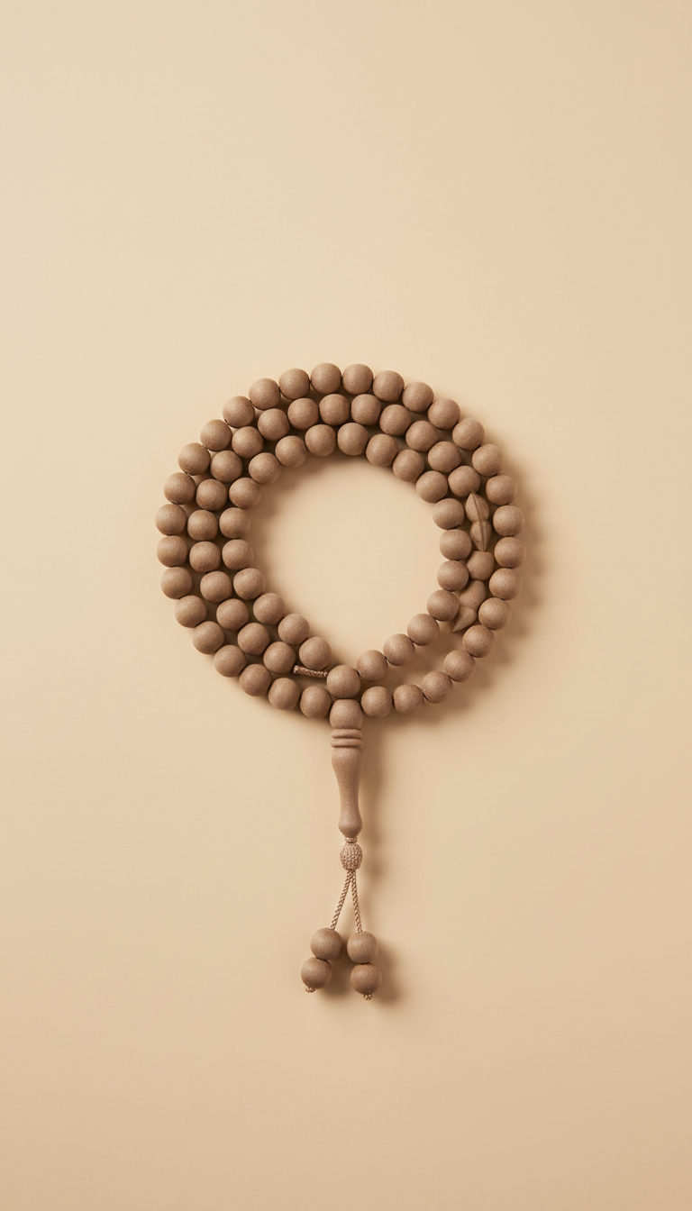 Matte Taupe Tasbih Beads